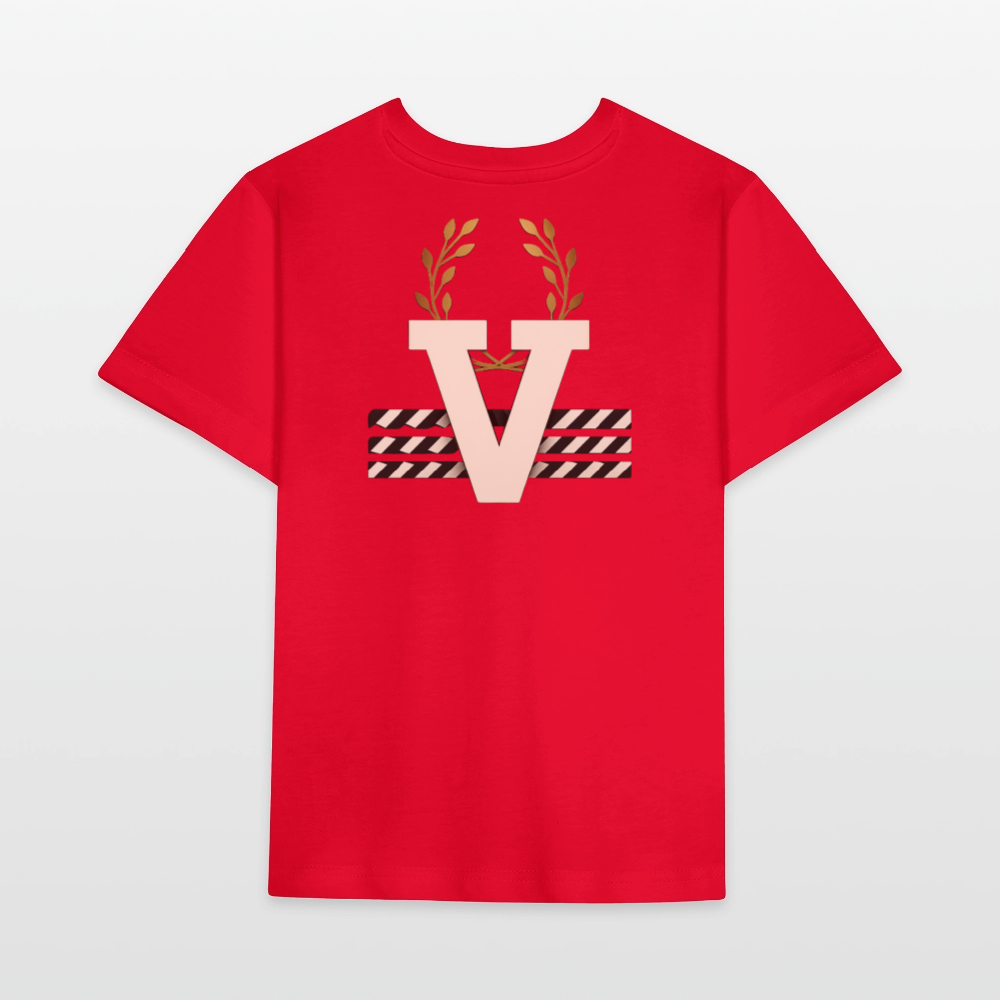 Unisex Kinder T-Shirt Düsseldorfer Skyline V.7 - Rot