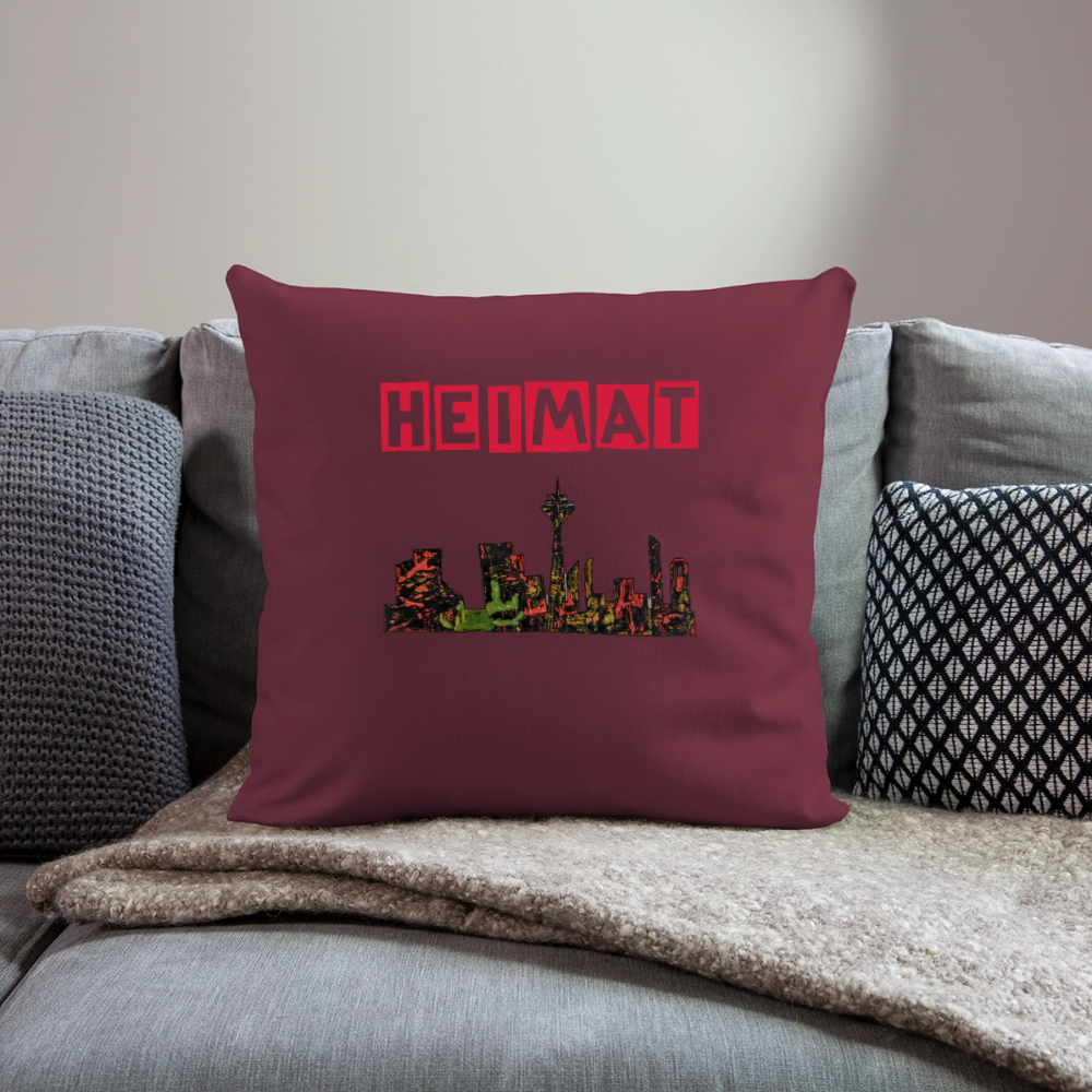 Sofakissenbezug 44 x 44 cm - Burgunderrot