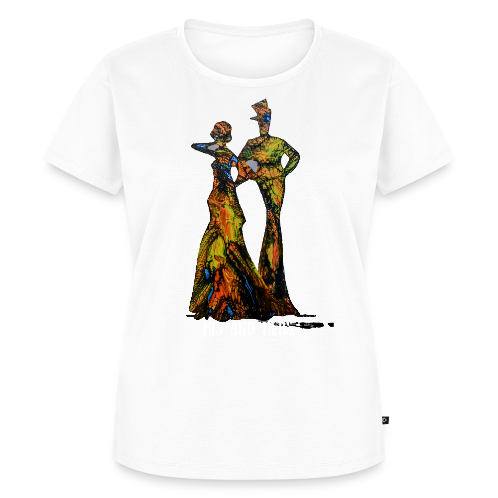 Frauen Premium T-Shirt Zylinder und Stella - Weiß