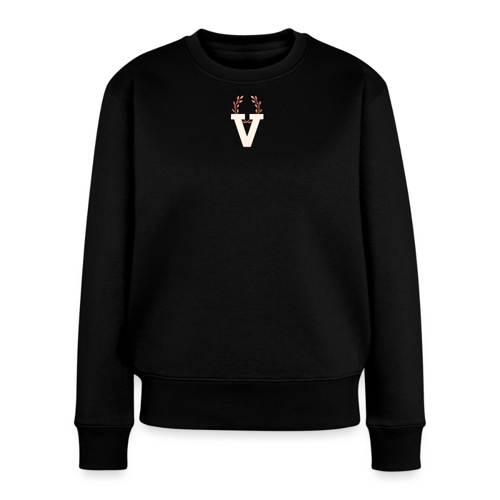 Frauen Pulli Düsseldorfer Skyline Backprint - Schwarz