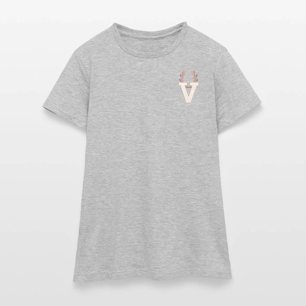 Frauen T-Shirt Lucy - Grau meliert