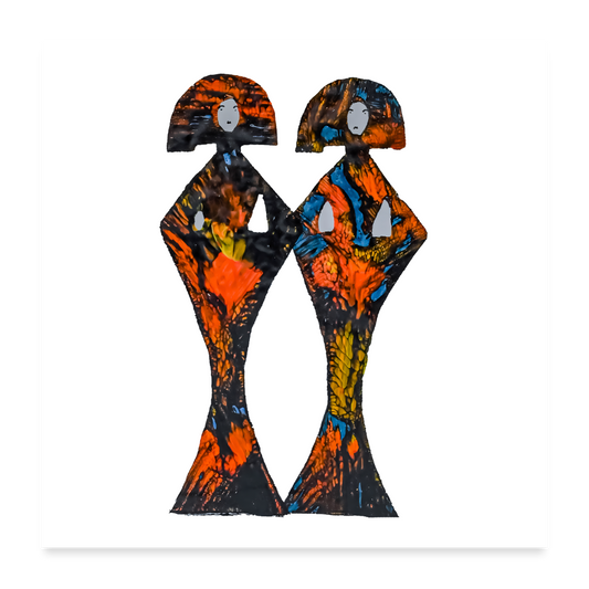 Poster Geishas - Weiß