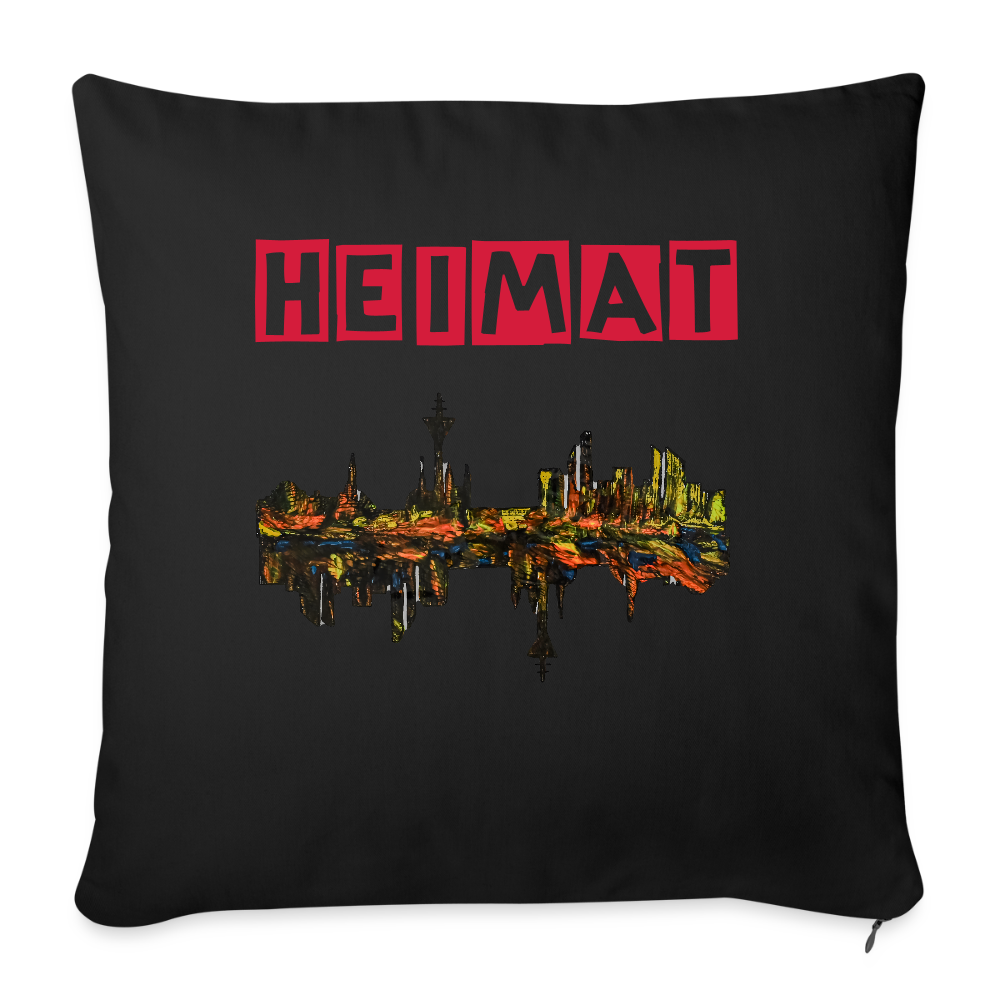 Sofakissen mit Füllung 44 x 44 cm - Schwarz