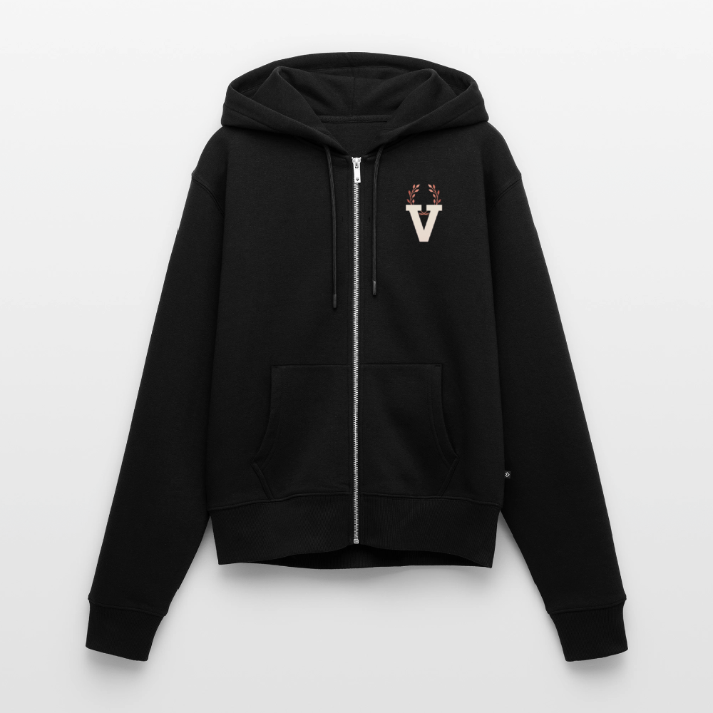 Frauen Kapuzenjacke Presence Backprint - Schwarz