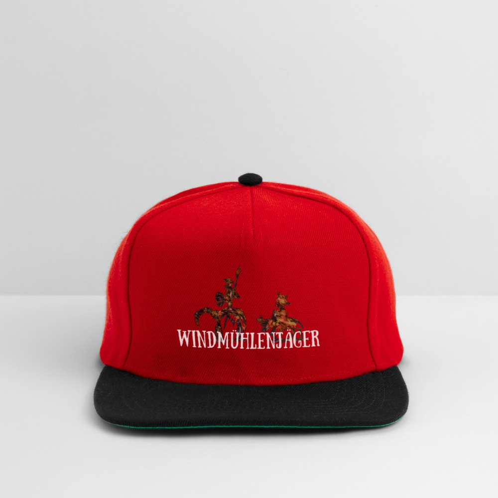 Snapback Cap - Rot/Schwarz