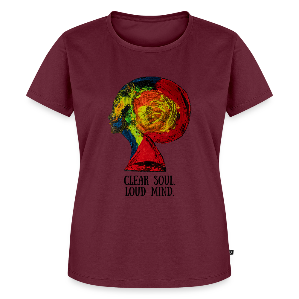 Frauen Premium  T-Shirt Gaia - Burgunderrot