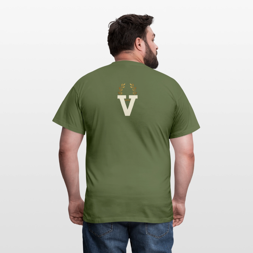Männer T-Shirt Düsseldorfer Skyline V.7 - Militärgrün