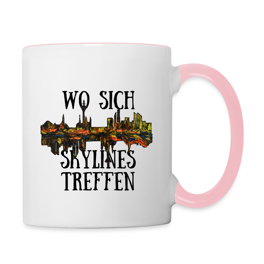 Tasse - Weiß/Pink