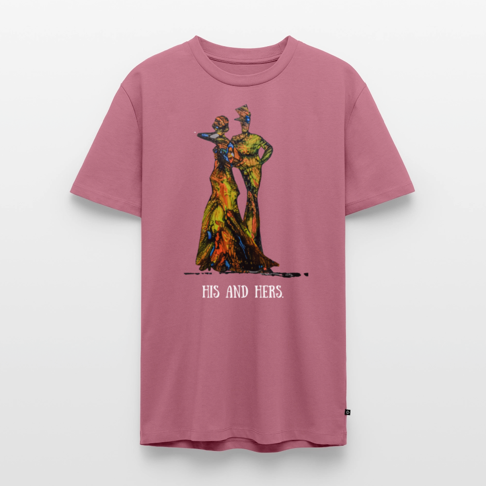 Männer Premium T-Shirt Zylinder und Stella - Mauve