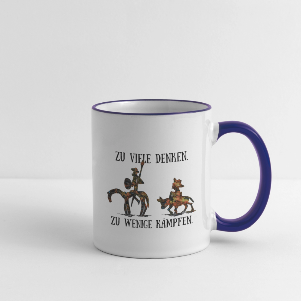 Tasse - Weiß/Kobaltblau