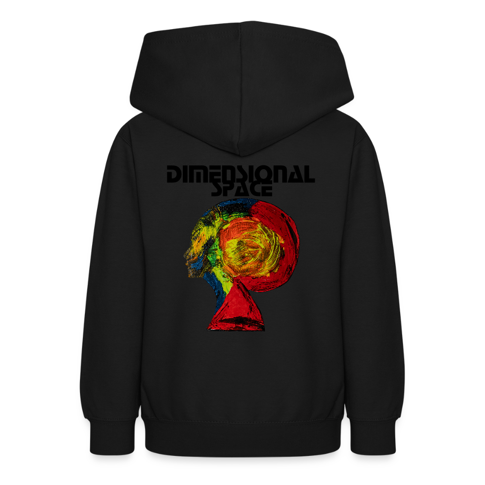 Teenager Hoodie Gaia Backprint - Schwarz