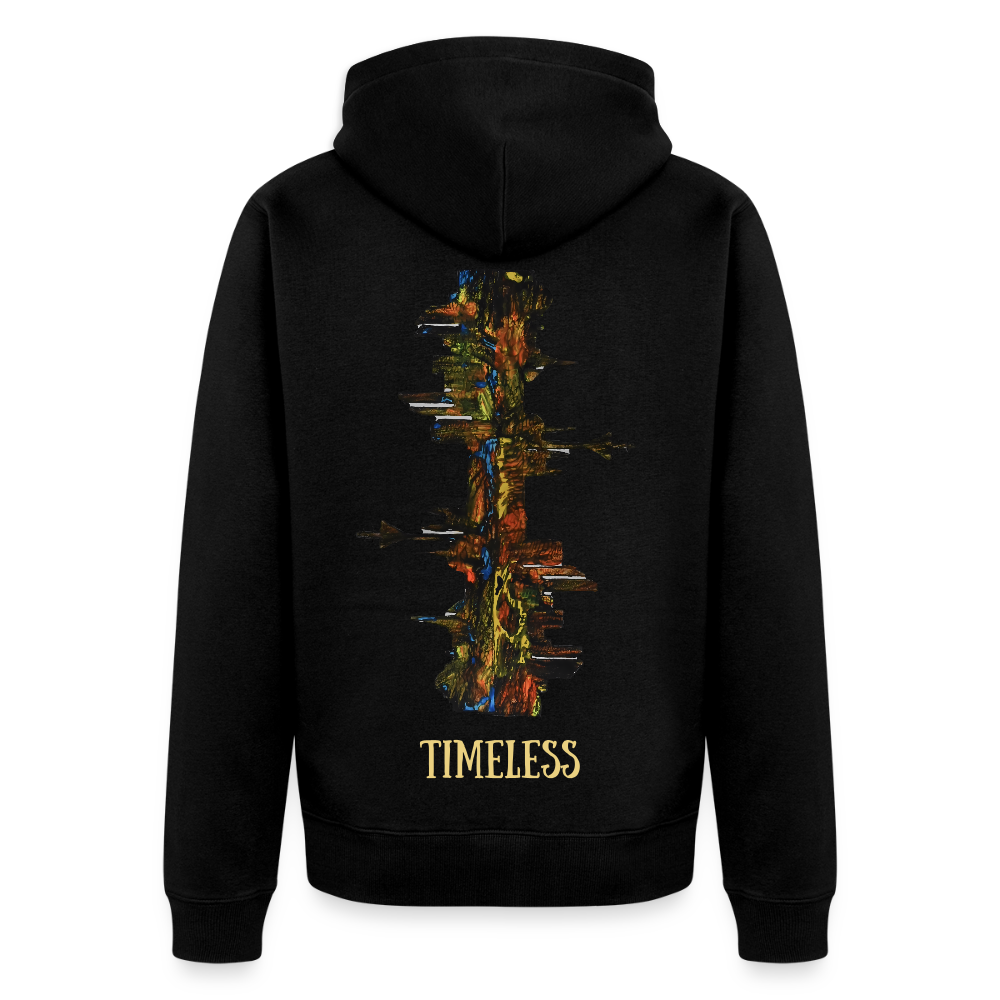 Männer Kapuzenjacke Düsseldorfer Skyline Backprint - Schwarz