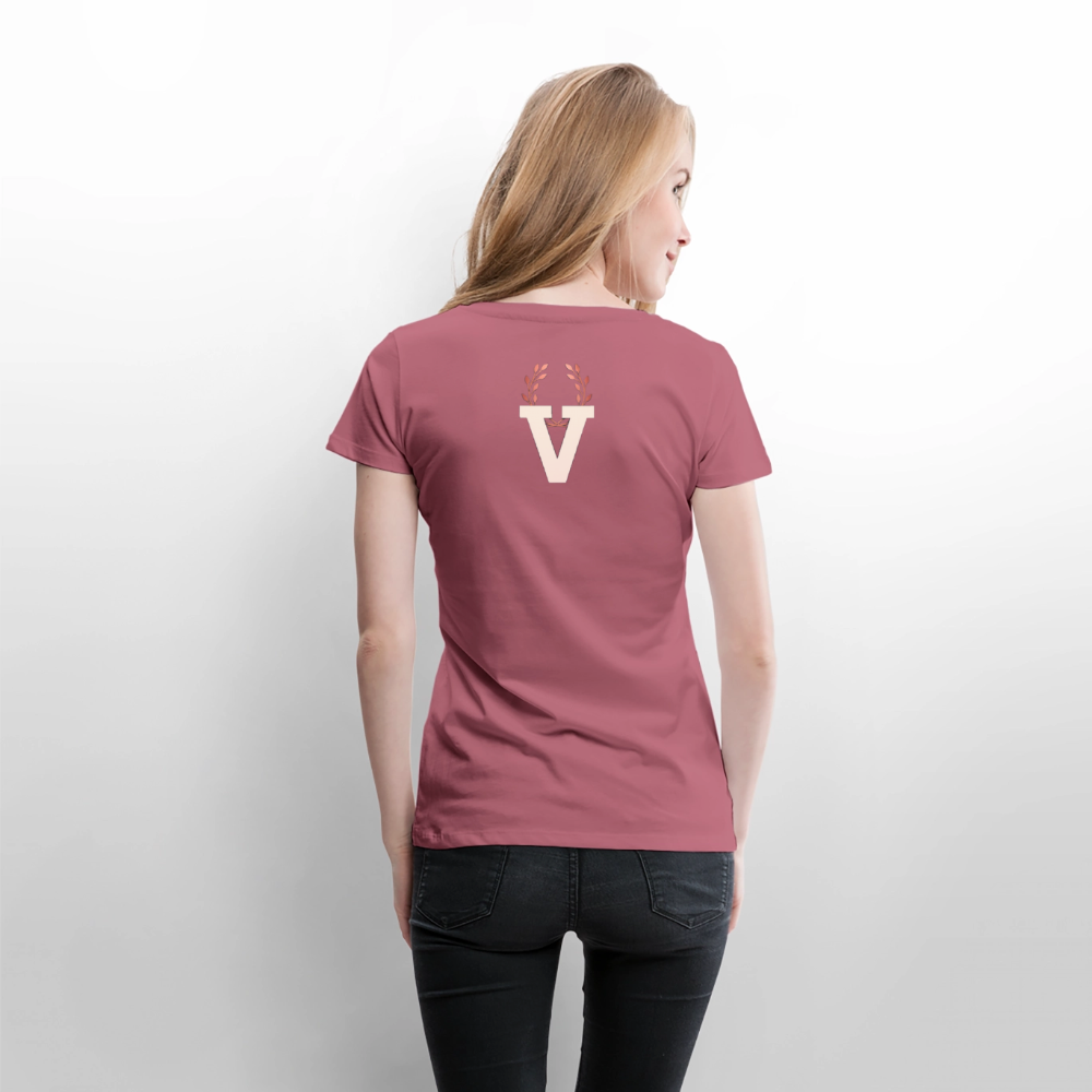 Frauen Premium T-Shirt Düsseldorfer Skyline V.9 - Mauve