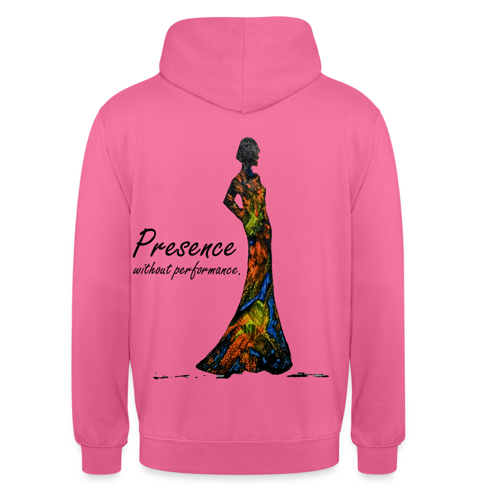 Unisex Hoodie Presence Backprint - Pink