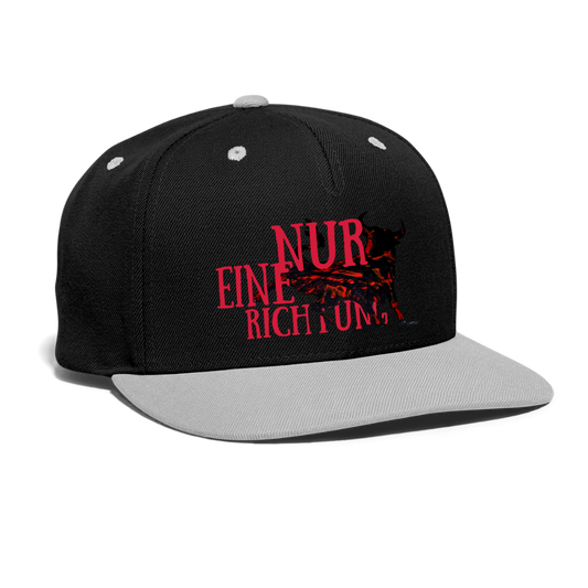 Kontrast Snapback Cap - Schwarz/Grau