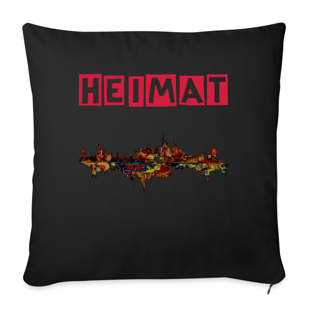 Sofakissen mit Füllung 44 x 44 cm - Schwarz