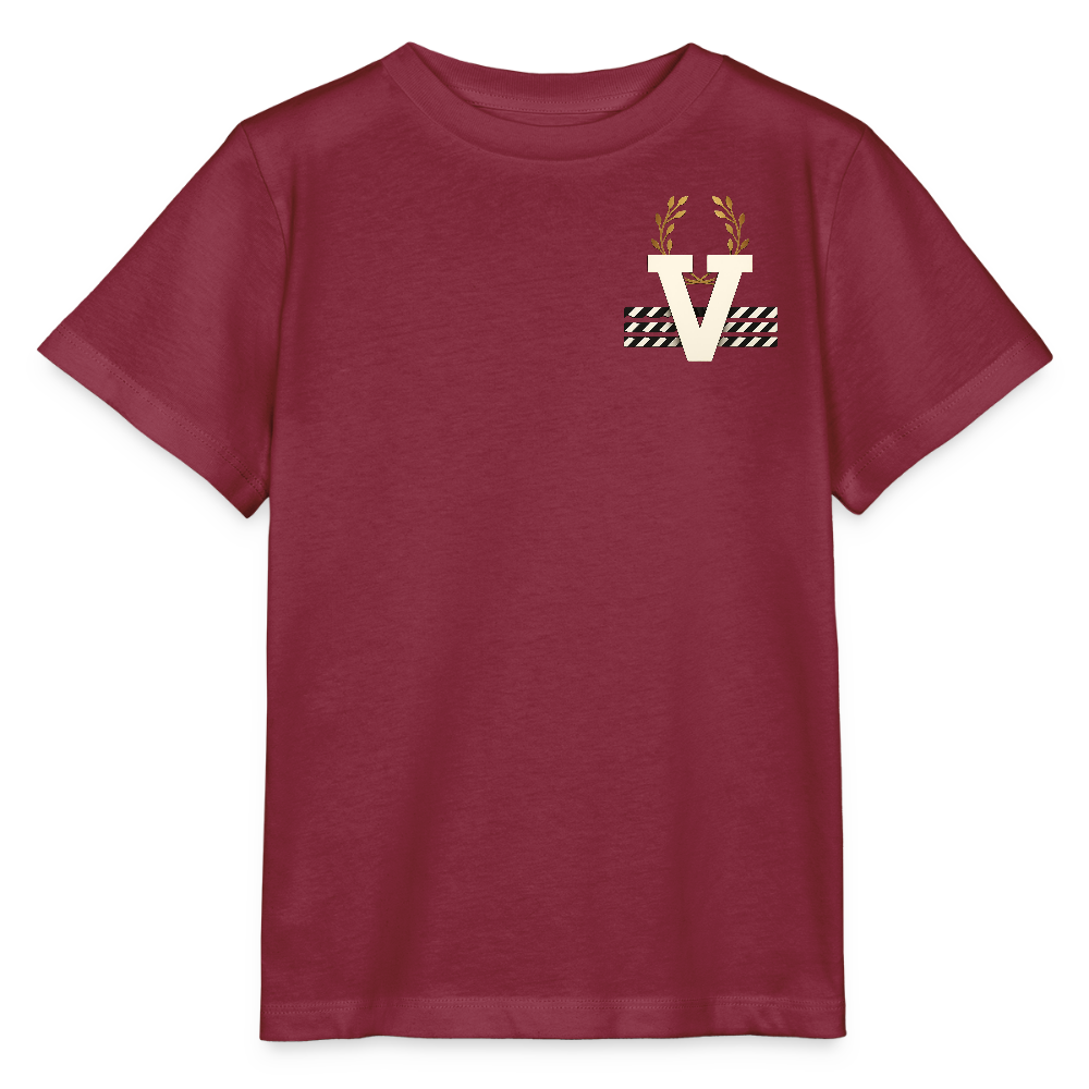 Unisex Kinder T-Shirt Lucy - Burgunderrot