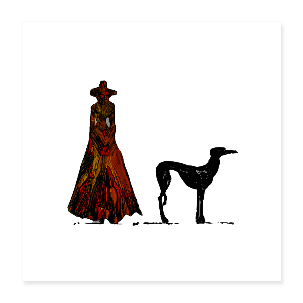 Poster 40x40 cm - Weiß