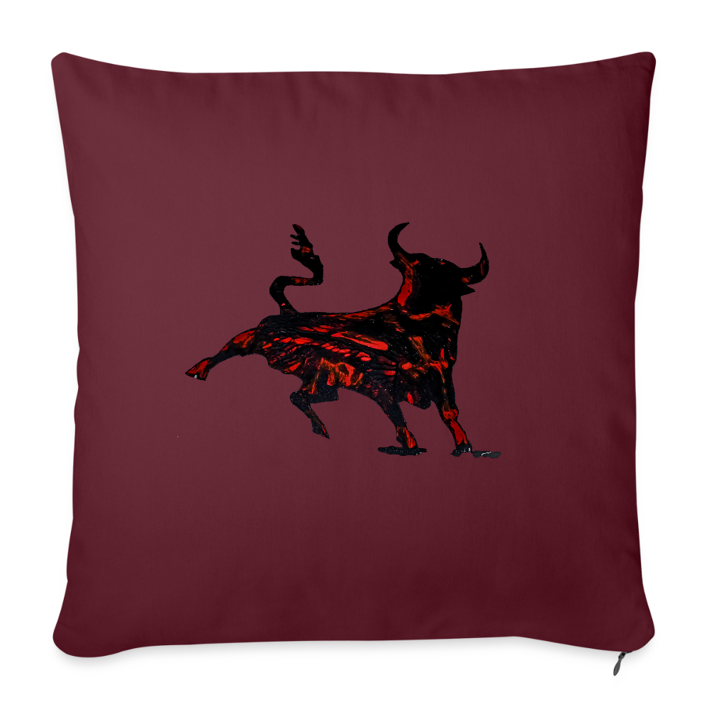 Sofakissen mit Füllung 44 x 44 cm - Burgunderrot