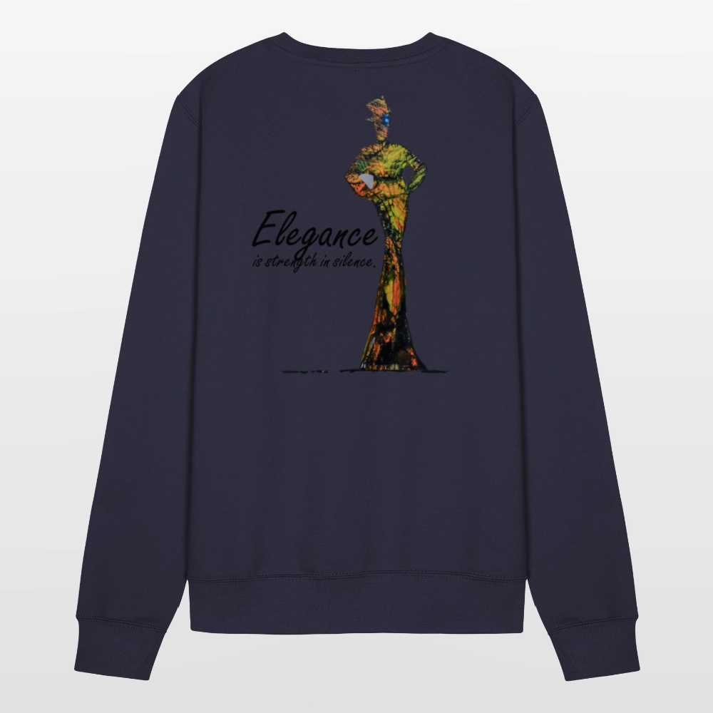 Unisex Pulli Elegance Backprint - Navy