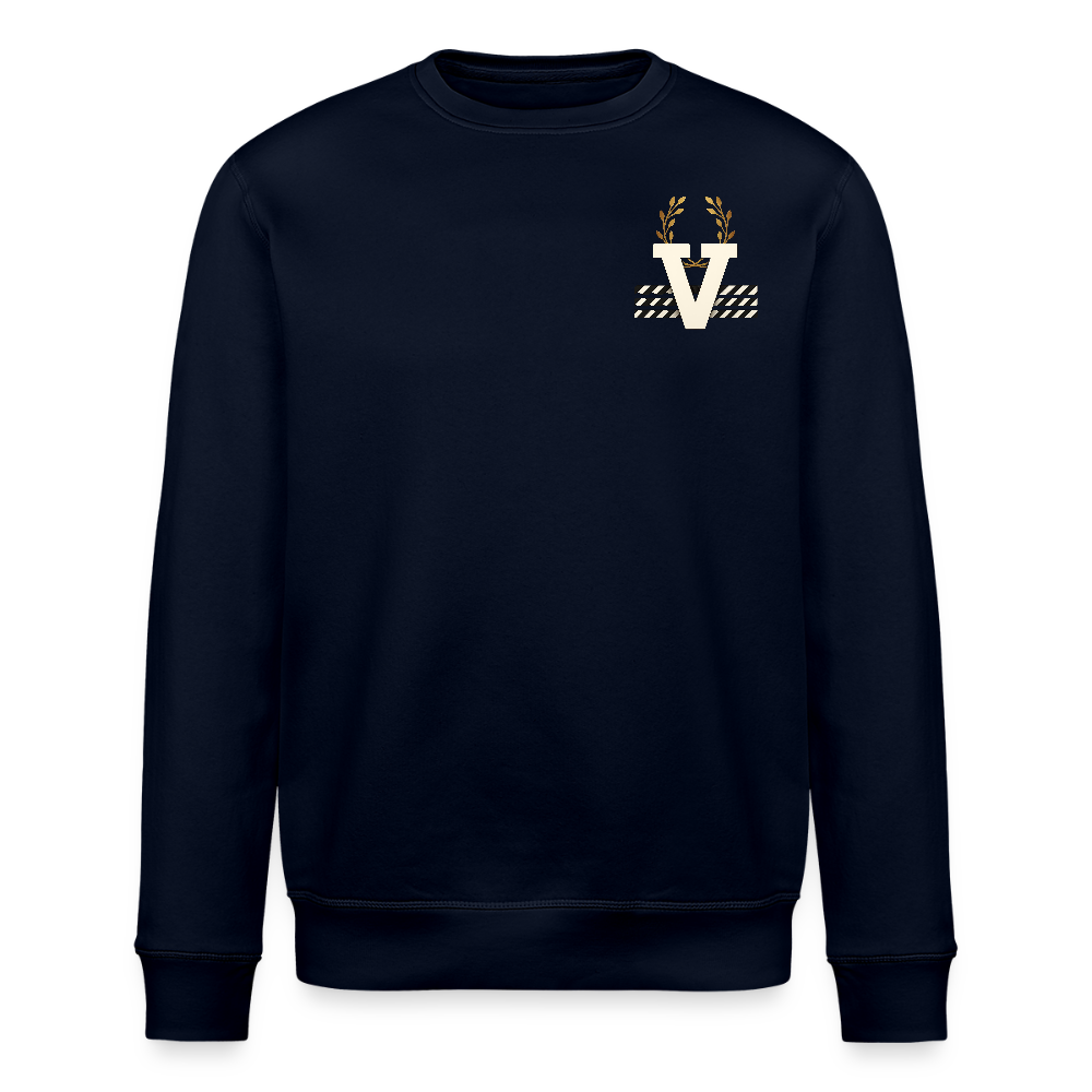 Unisex Bio Pulli Düsseldorferskyline Backprint - Navy