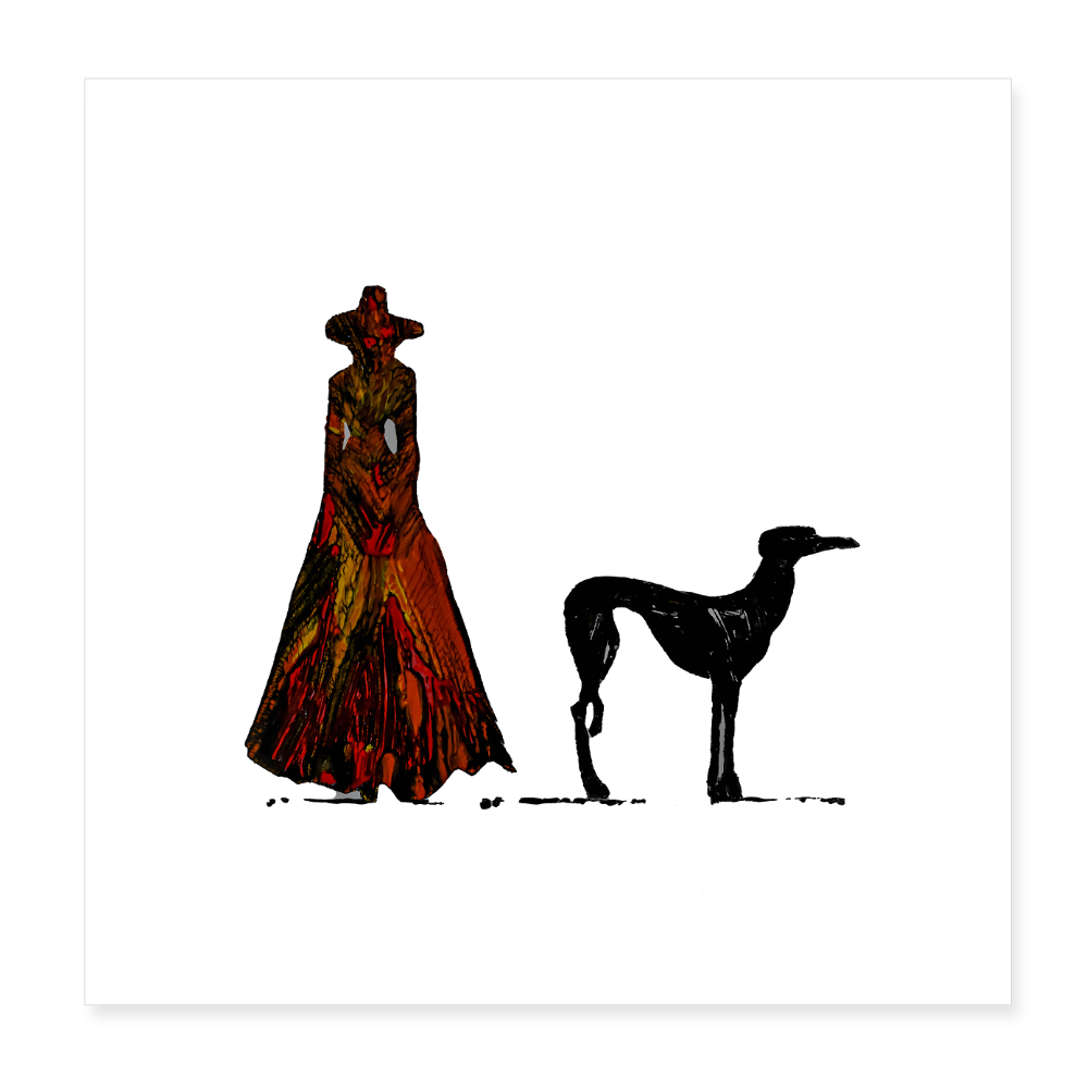 Poster 20x20 cm - Weiß