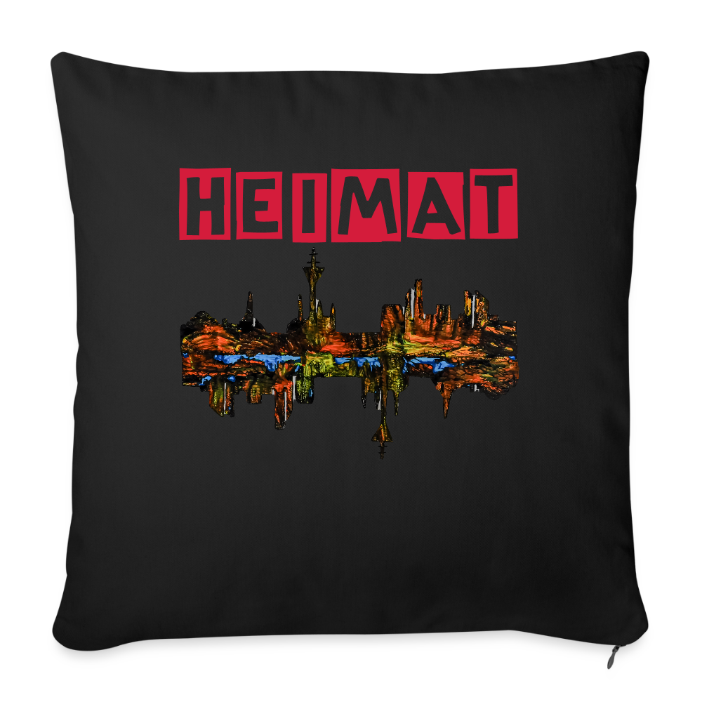 Sofakissenbezug 44 x 44 cm - Schwarz