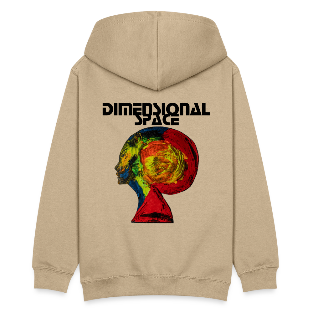 Teenager Hoodie Gaia Backprint - Sand