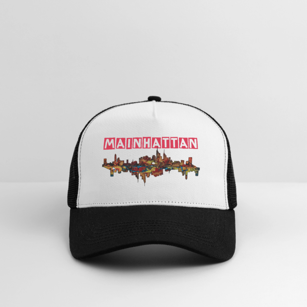 Trucker Cap - Weiß/Schwarz