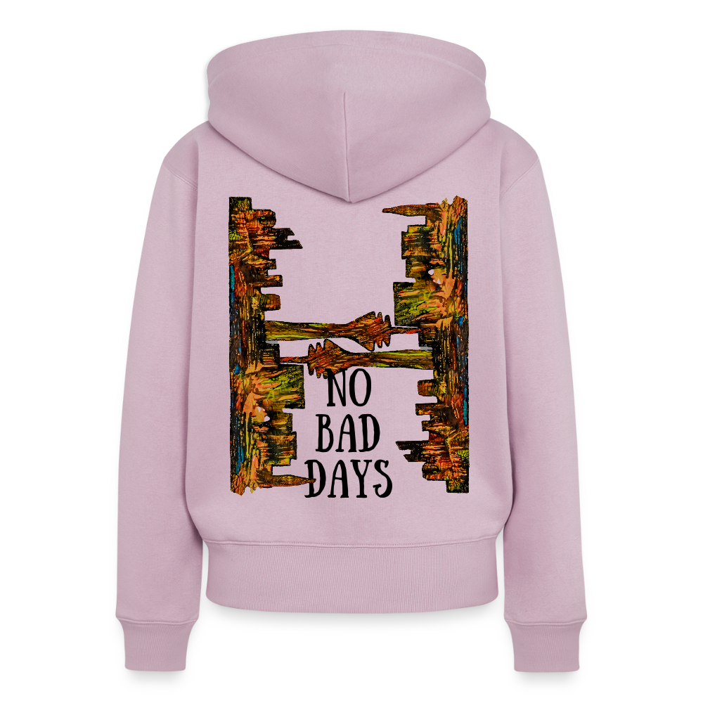 Frauen Kapuzenjacke Düsseldorfer Skyline Backprint - Altrosa