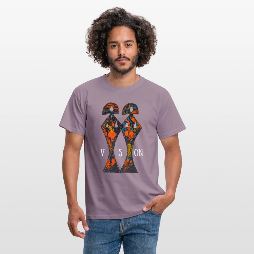 Männer T-Shirt Geishas - Lilagrau