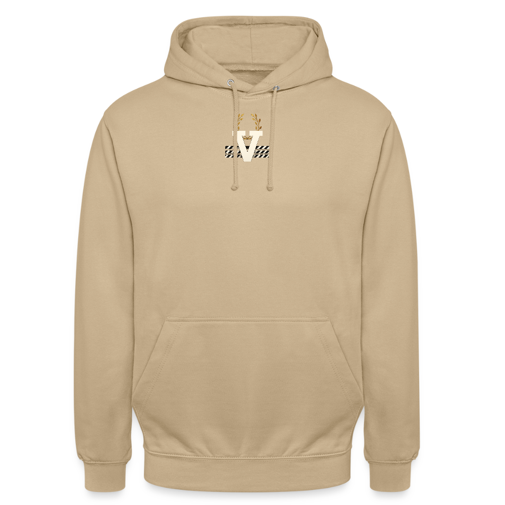 Unisex Hoodie Buddha Backprint - Beige