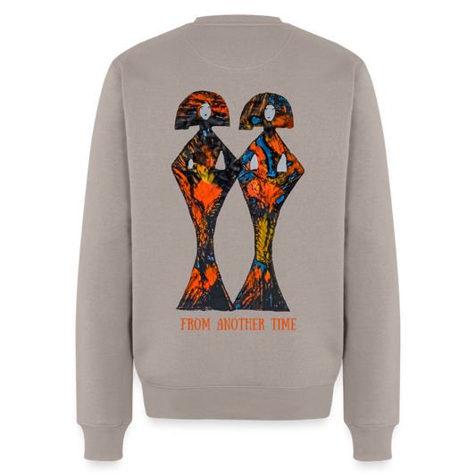 Männer Pulli Geishas Backprint - Taupe