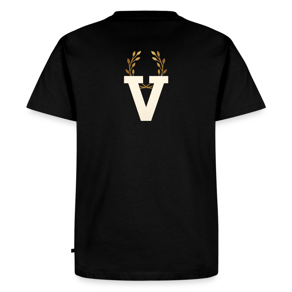 Männer Premium T-Shirt Düsseldorfer Skyline V.3 - Schwarz