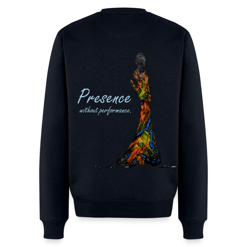 Männer Pulli Presence Backprint - Navy