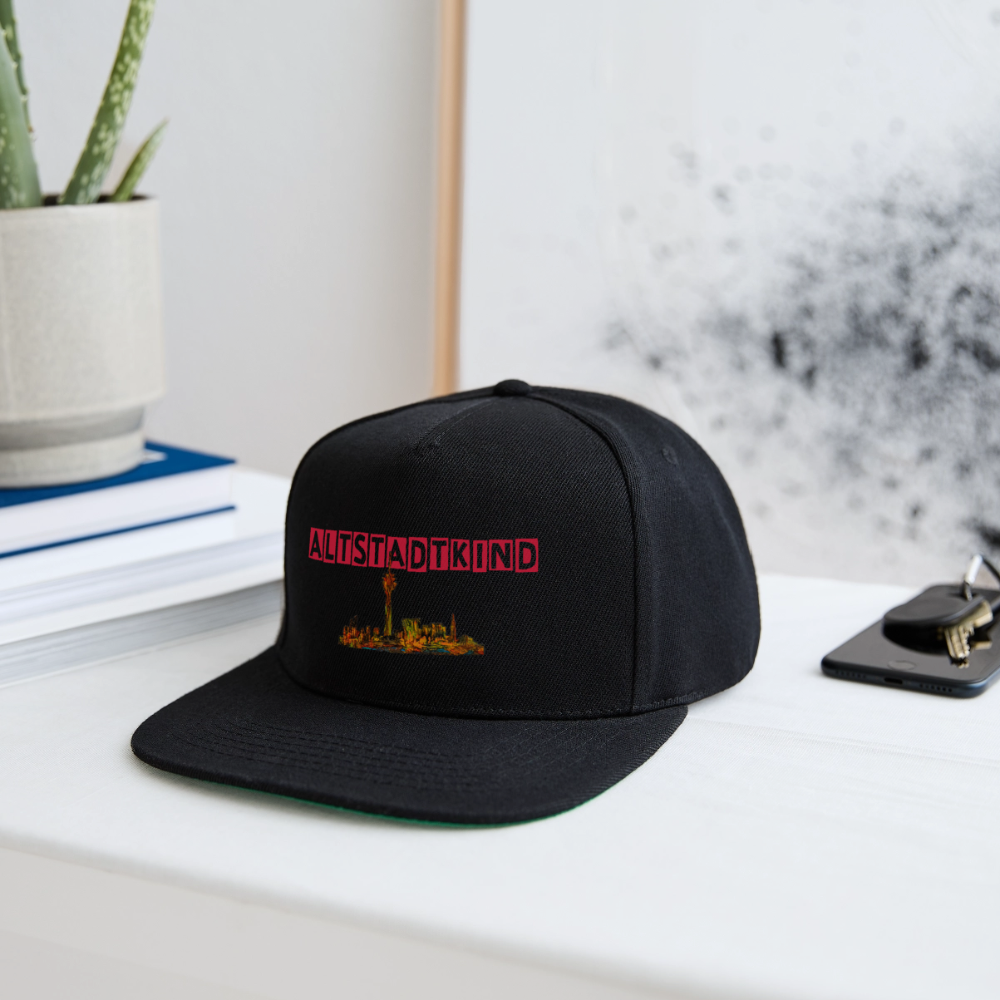 Snapback Cap - Schwarz/Schwarz