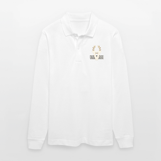 Stanley/Stella Unisex Bio-Langarm-Poloshirt Prepster - Weiß