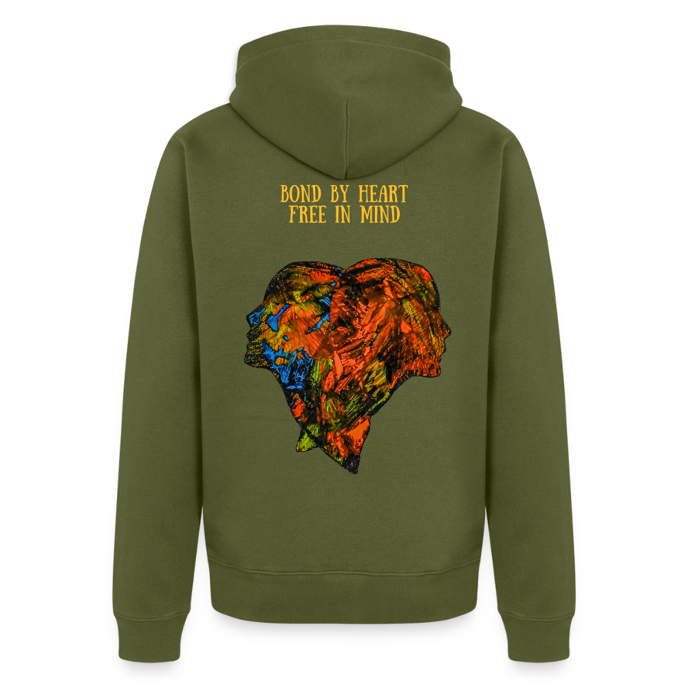 Männer Kapuzenjacke Espejo Backprint - Khaki