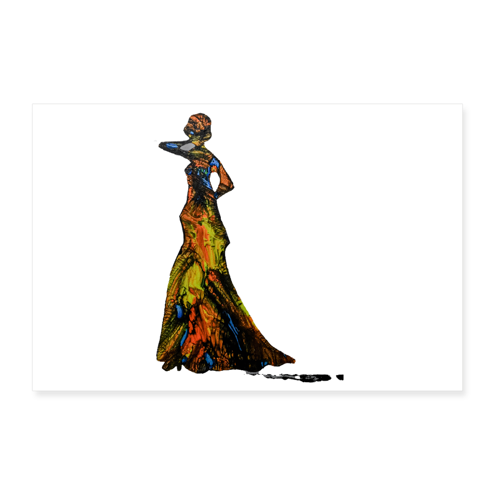 Poster 90x60 cm - Weiß