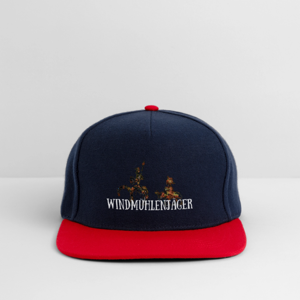 Snapback Cap - Navy/Rot