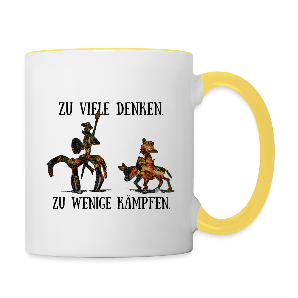 Tasse - Weiß/Gelb