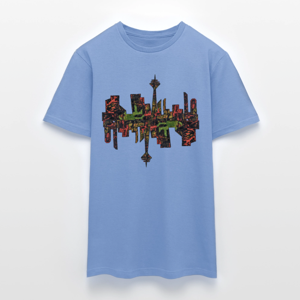 Männer T-Shirt Düsseldorfer Skyline V.9 - carolina blue