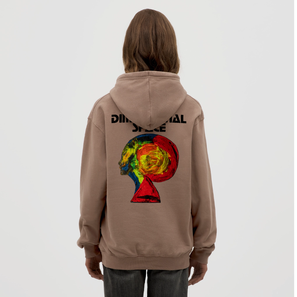 Unisex Hoodie Gaia Backprint - Mokka
