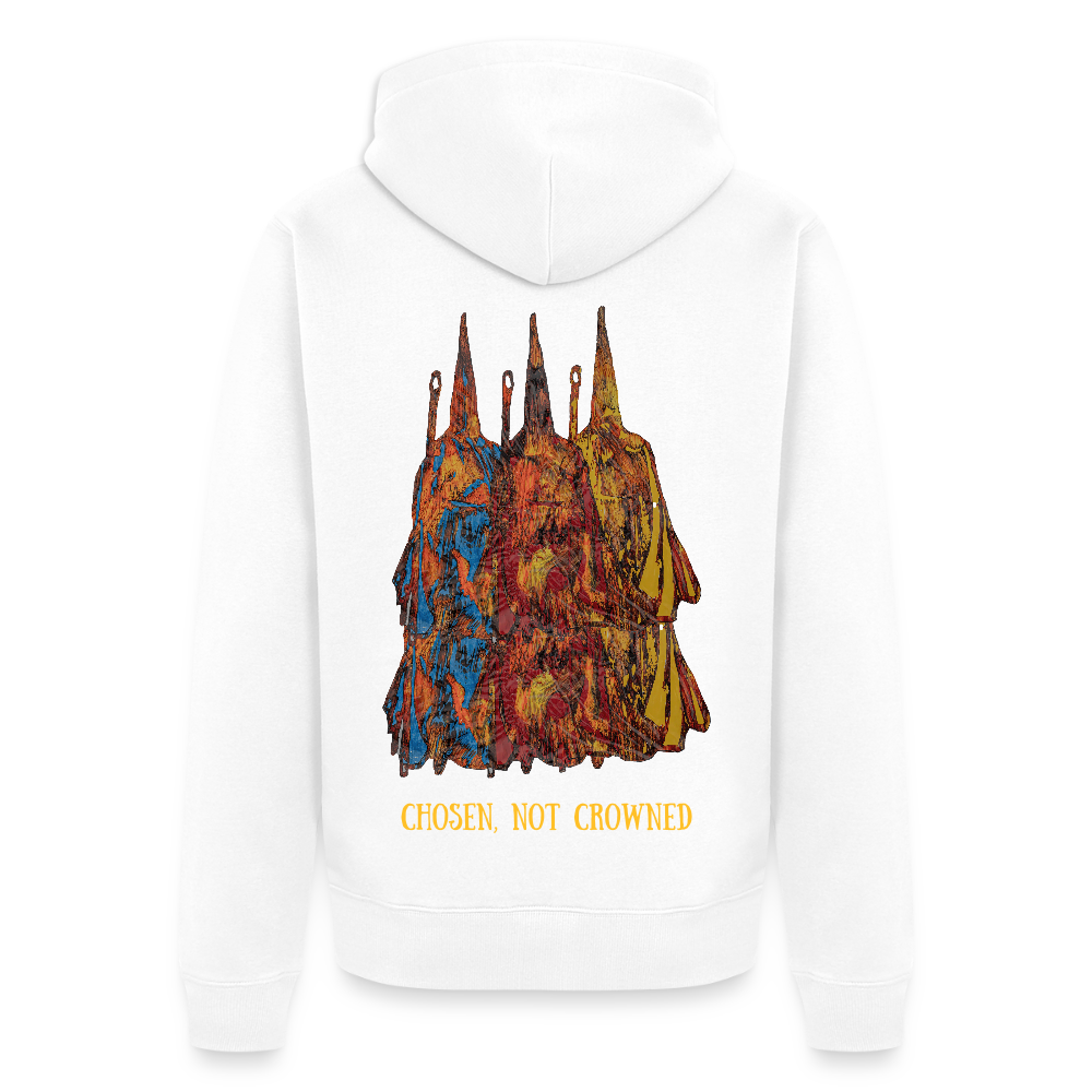 Männer Kapuzenjacke Nazzarener Backprint - Weiß