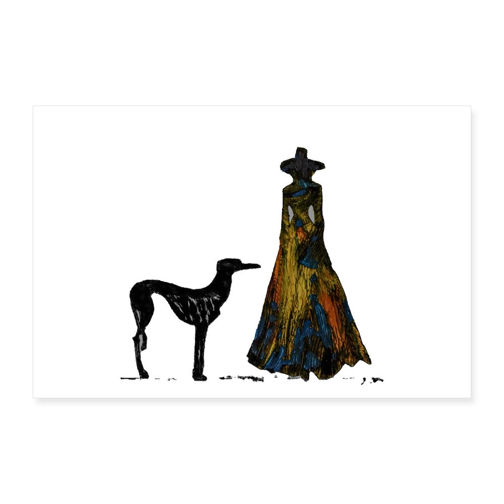 Poster 90x60 cm - Weiß