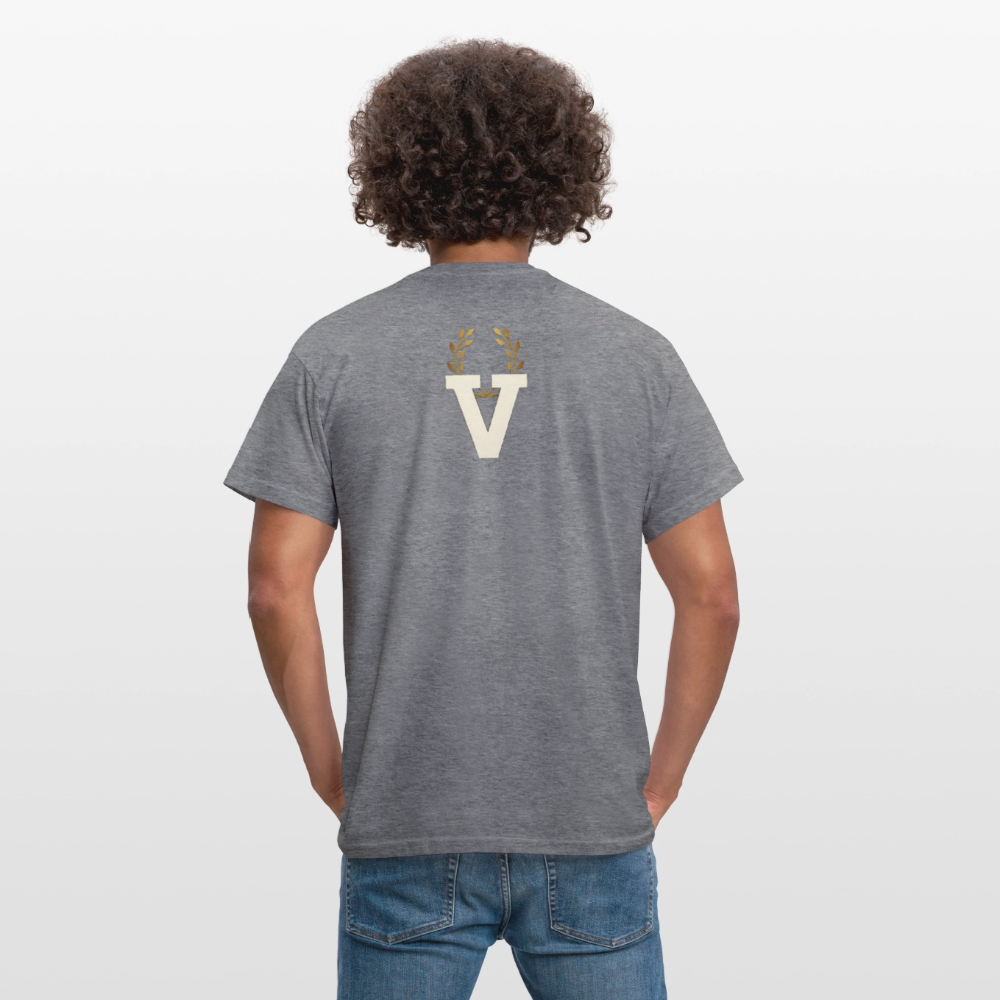 Männer T-Shirt Zylinder und Stella - Graphit meliert