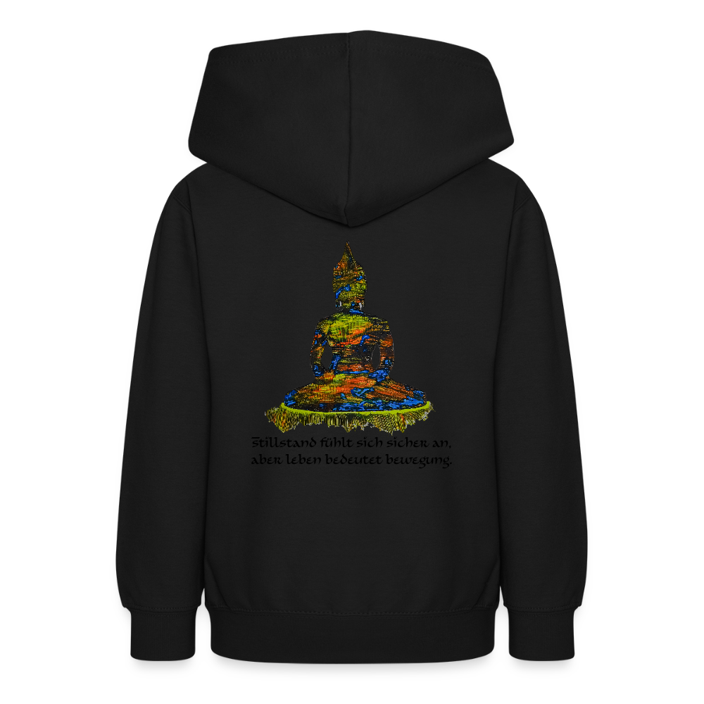 Teenagers Hoodie Buddha Backprint - Schwarz