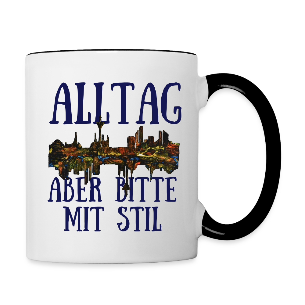 Tasse - Weiß/Schwarz