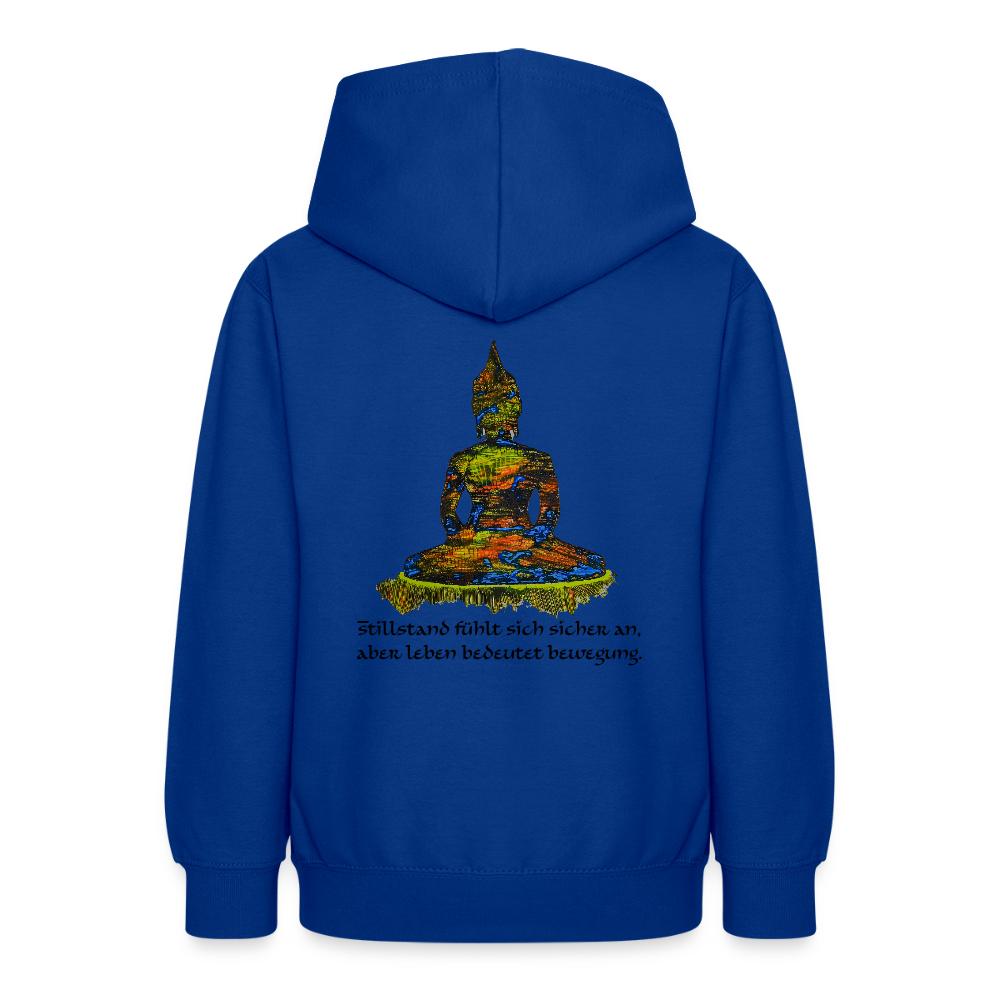 Teenagers Hoodie Buddha Backprint - Royalblau