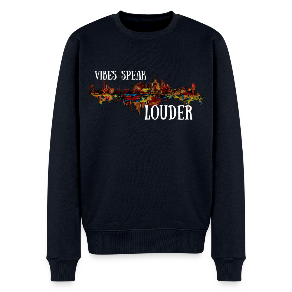 Männer Pulli Frankfurter Skyline Backprint - Navy